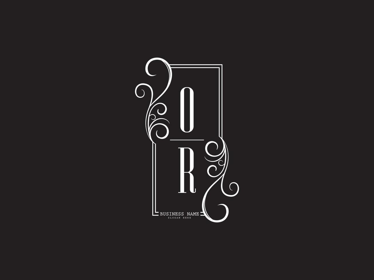 Luxury Or ro o r Logo Letter Vector Art