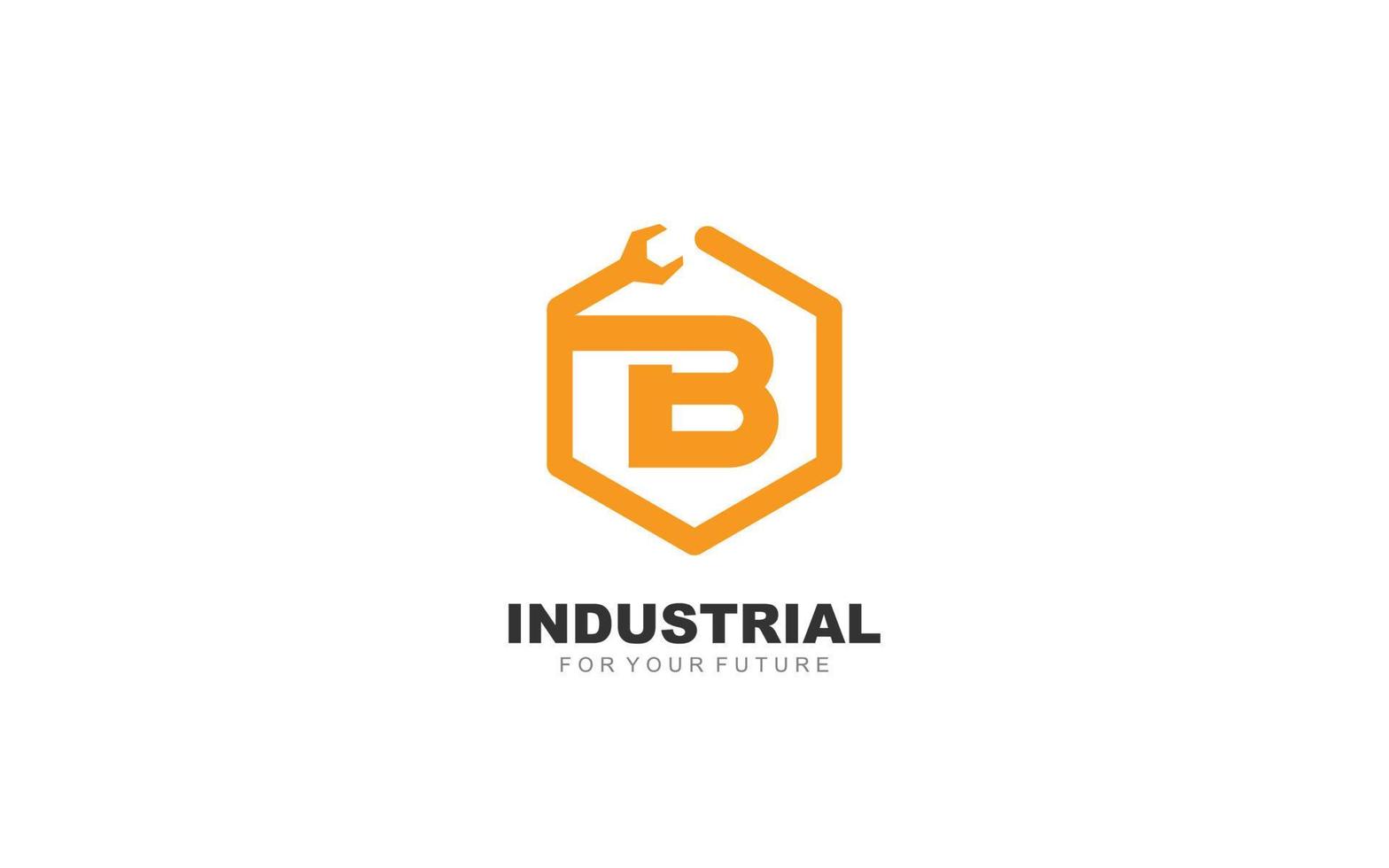 B logo plumbing for identity. letter template vector illustration for your brand.