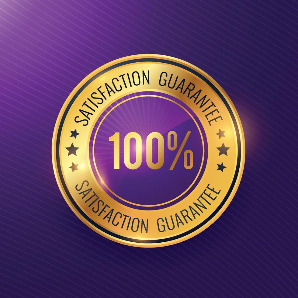 Satisfaction Guaranteed Badge vector