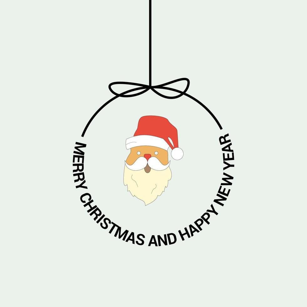 Merry Christmas Beautiful Card Background vector