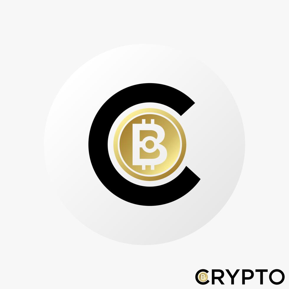 letra simple y única o fuente de palabra c y b como imagen de moneda criptográfica icono gráfico diseño de logotipo concepto abstracto stock vectorial. se puede utilizar como símbolo relacionado con el comercio o el dinero vector