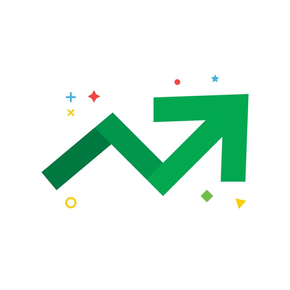 stock graph icon, finance, bank, exchange rate, green, digital. very suitable for websites, apps and others. vector