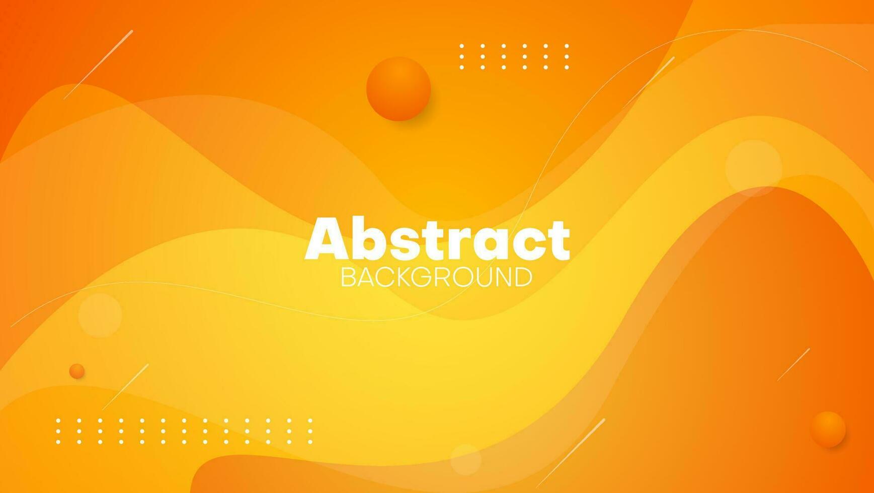 abstract orange background with wavy shapes. suitable for presentation, banner, web banner, etc . vector illustration