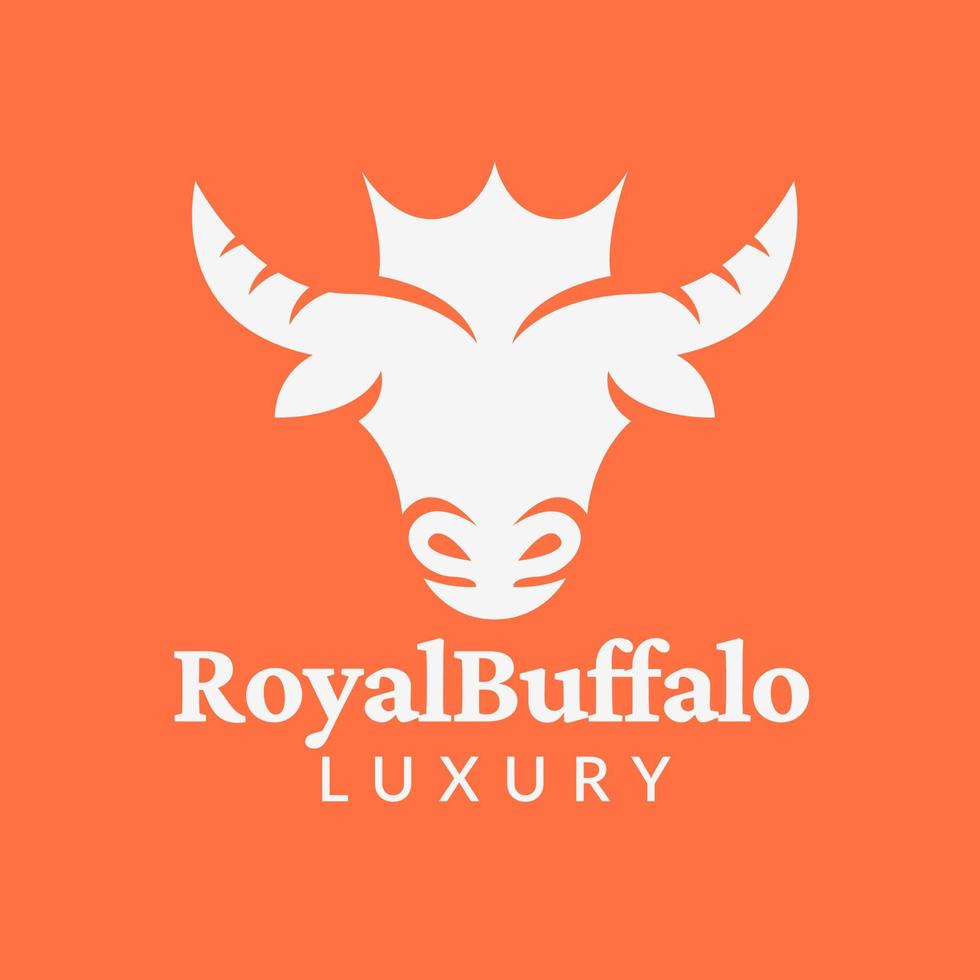 Royal Buffalo Logo Template Icon vector