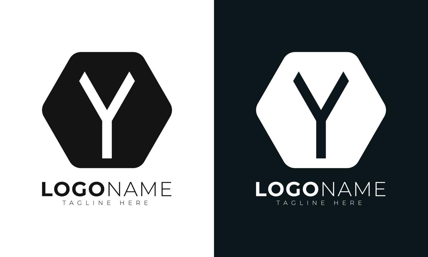 WebInitial letter y logo vector design template. With Hexagonal shape. Polygonal style.
