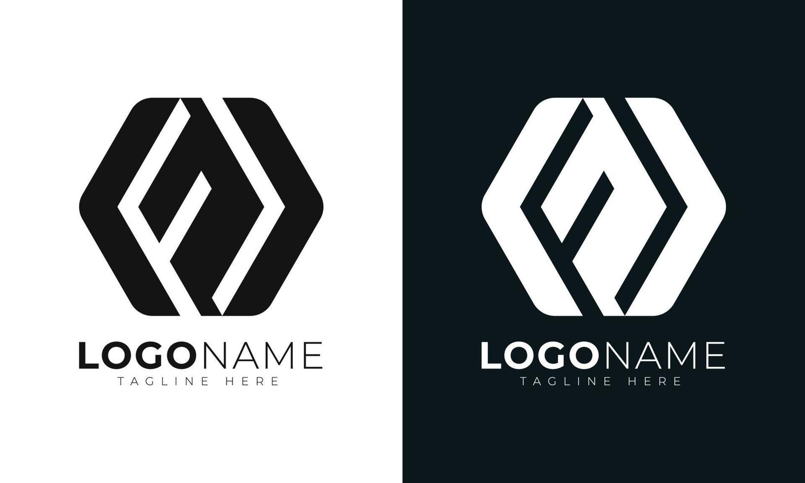 plantilla de diseño de vector de logotipo de letra inicial f. con forma hexagonal. estilo poligonal.