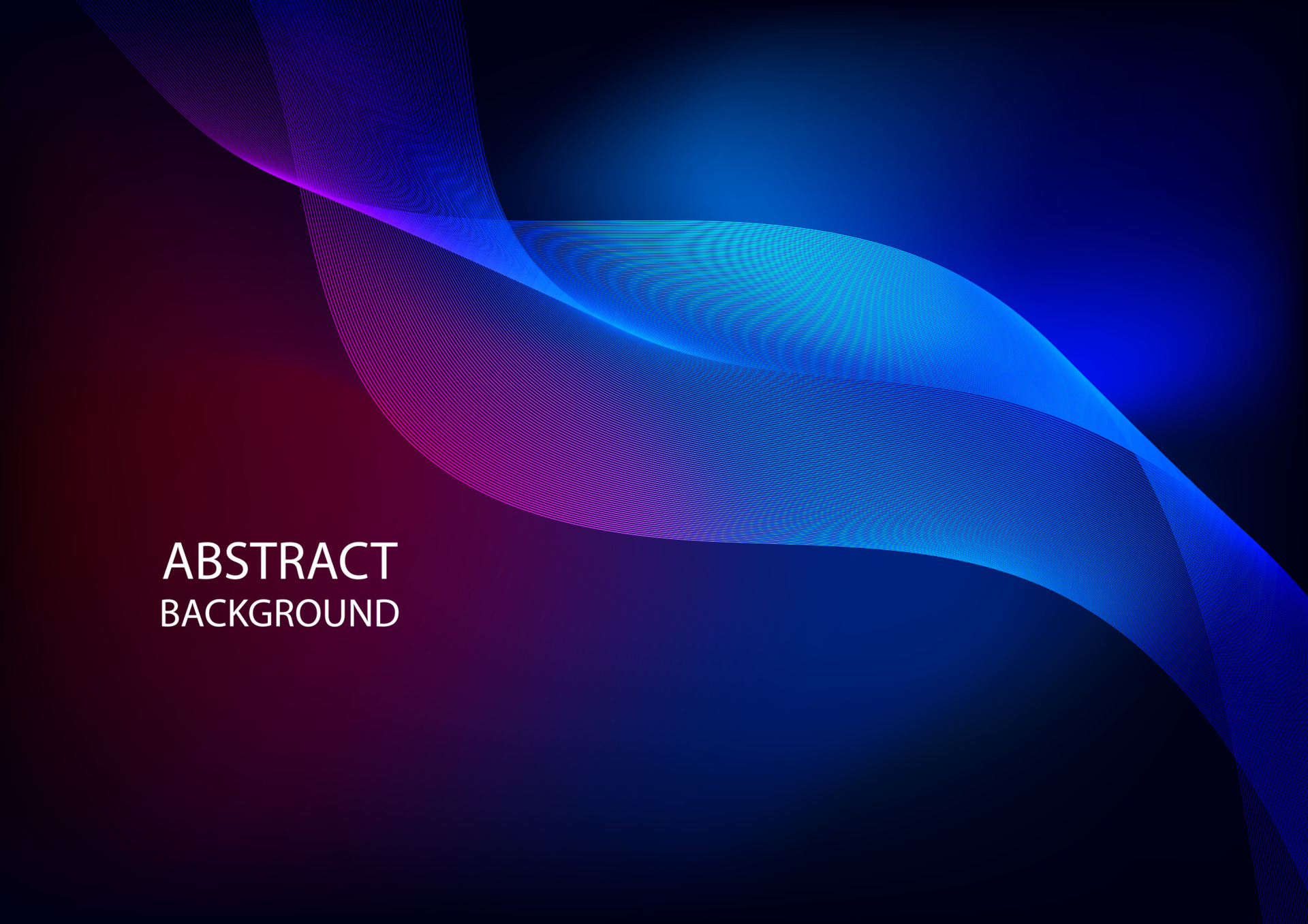 abstract background line curve with blue and red background for