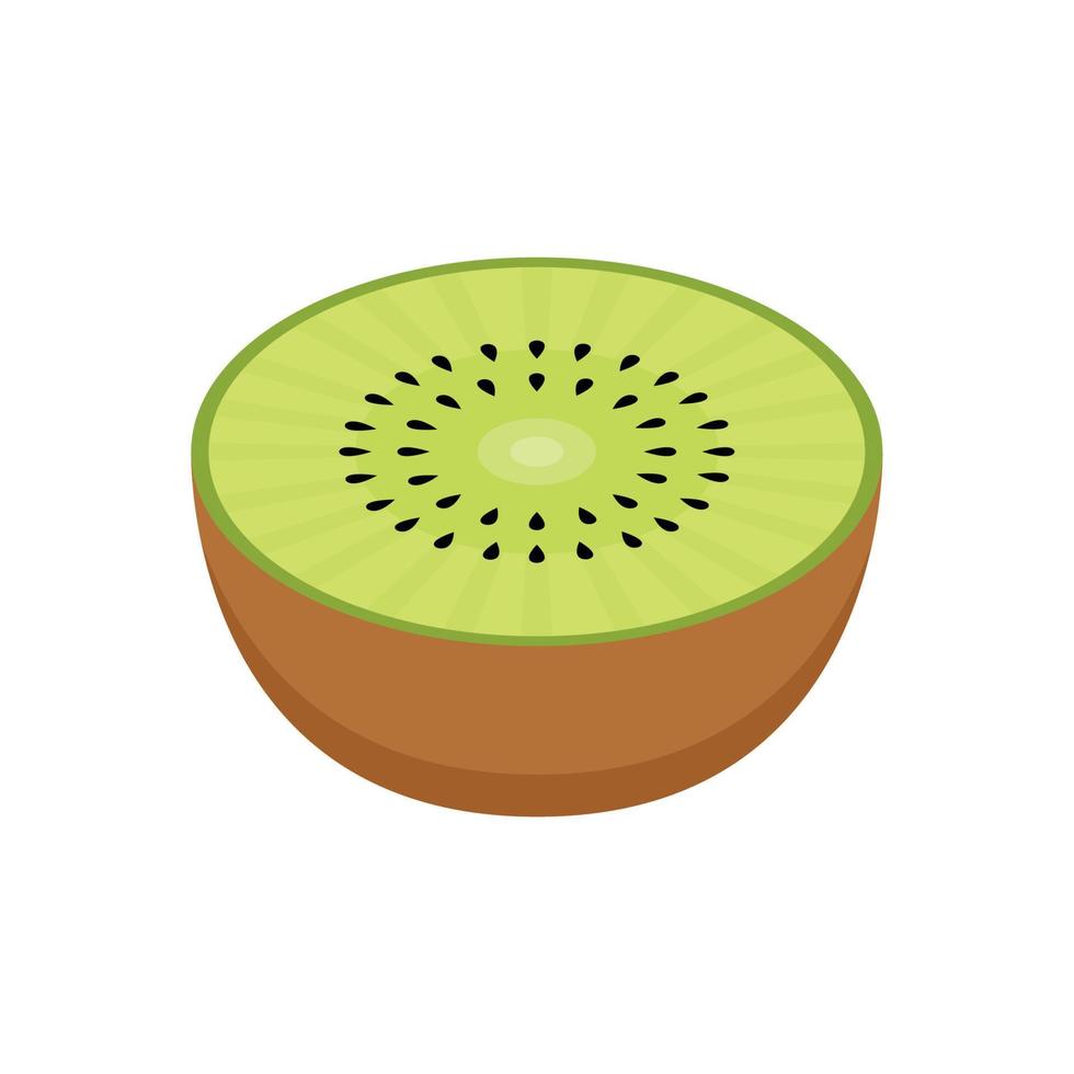 vector de kiwi símbolo de kiwi. kiwi sobre fondo blanco. diseño de logo.