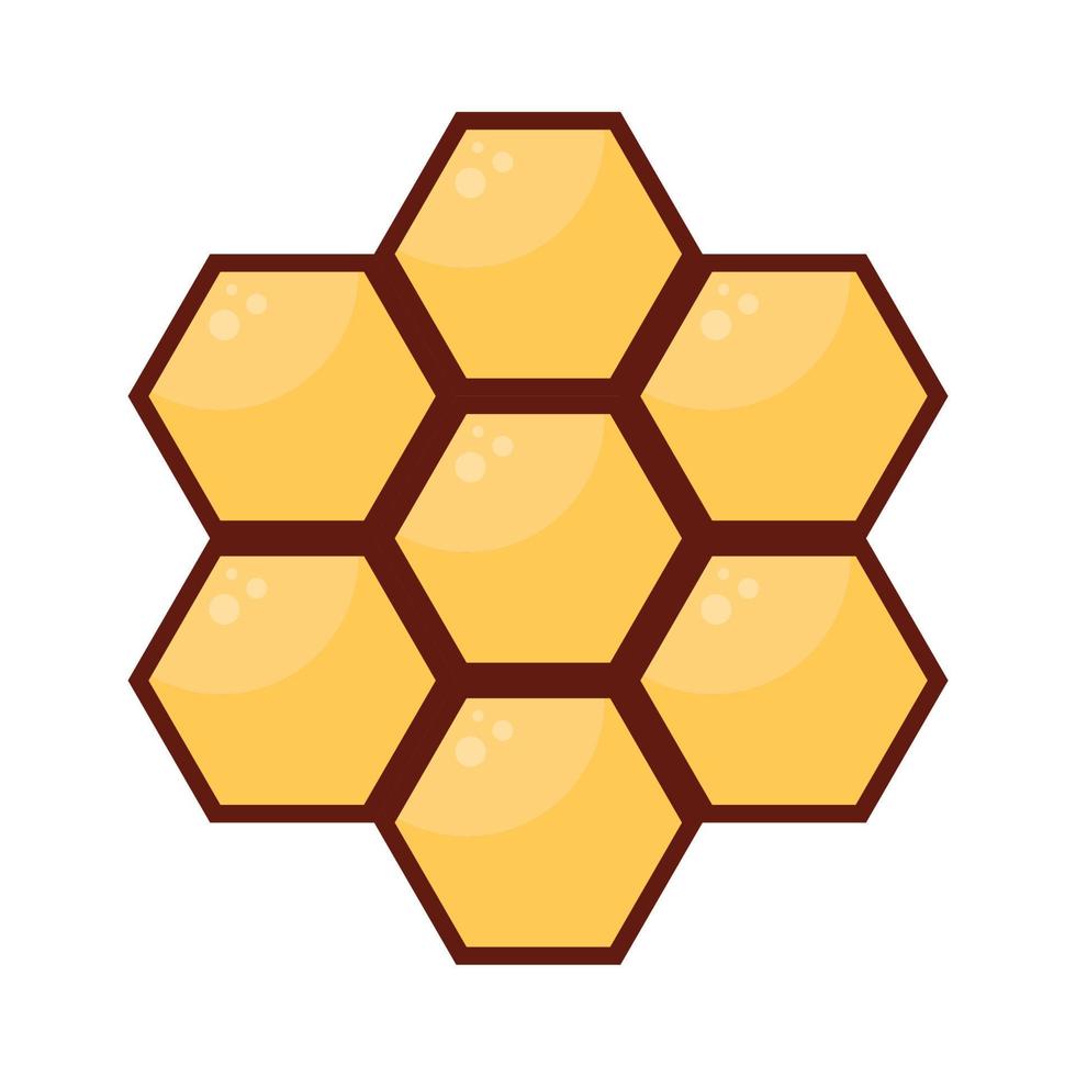 diseño de logotipo de peine de abeja. símbolo. señal. vector