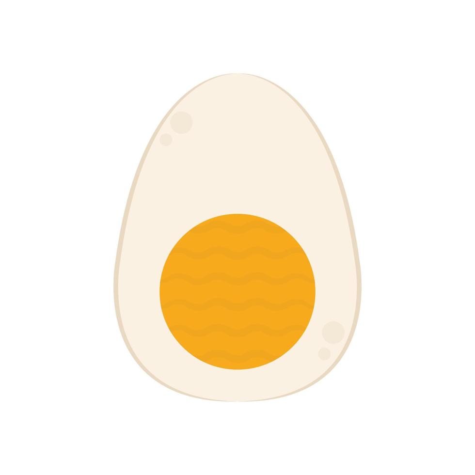 boiled egg vector. wallpaper. symbol. logo design. egg on white background. vector