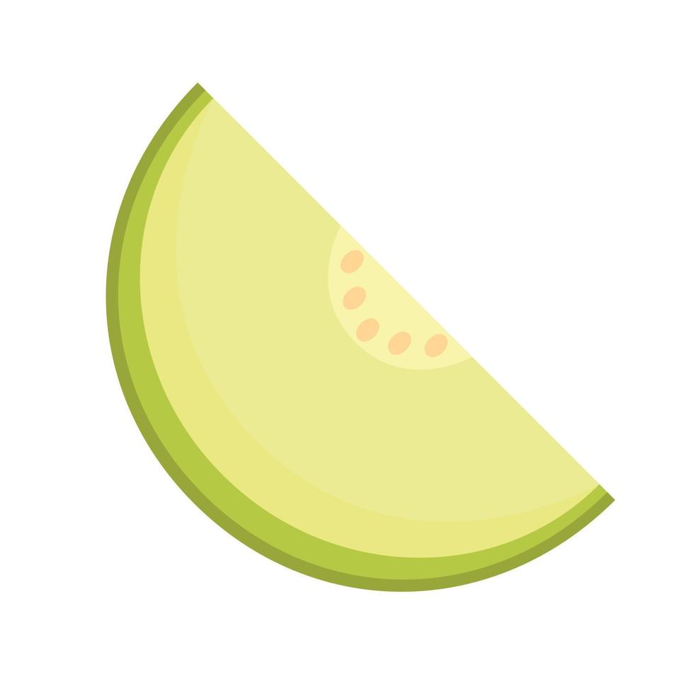 vector de logotipo de melón. melón sobre fondo blanco. medio melón.