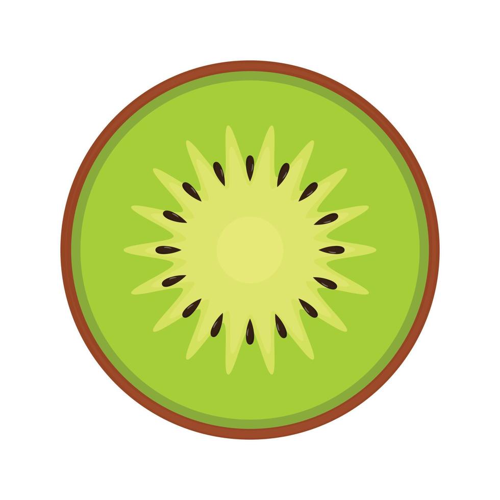 vector de kiwi símbolo de kiwi. kiwi sobre fondo blanco. diseño de logo.