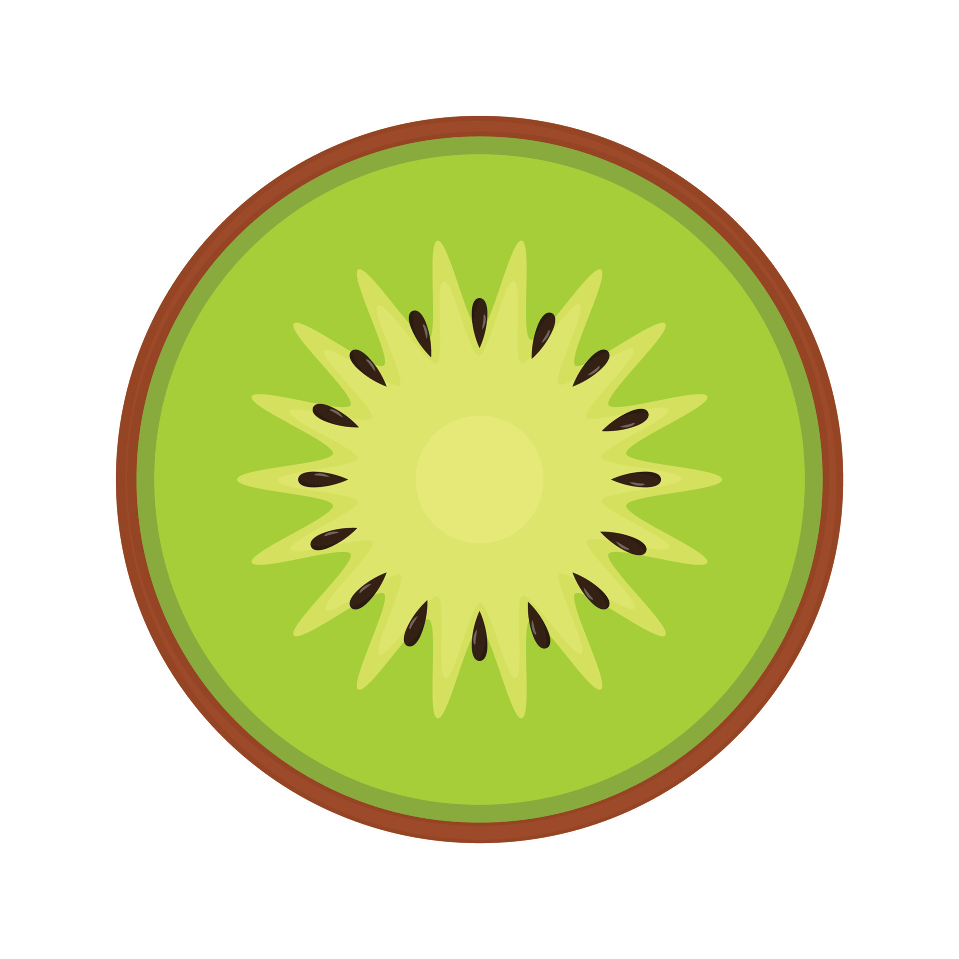 vector de kiwi símbolo de kiwi. kiwi sobre fondo blanco. diseño de logo.  14275554 Vector en Vecteezy