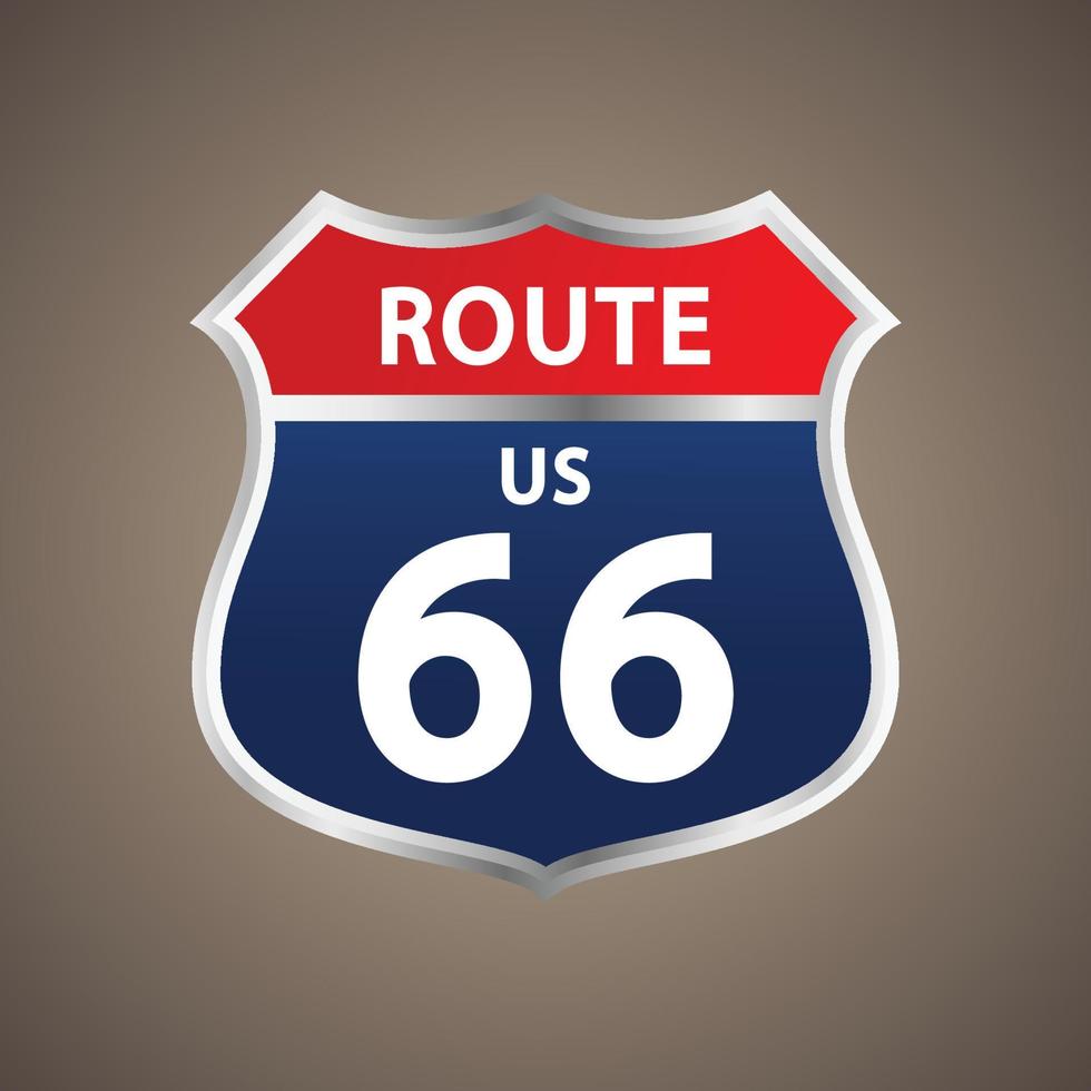 Route 66 Sign Stock Illustration - Download Image Now - Route 66, Sign,  Vector - iStock