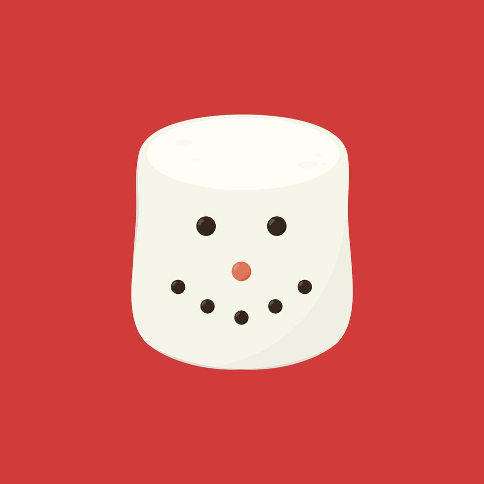 Marshmallow cartoon. marshmallow character design. Marshmallow vector. vector