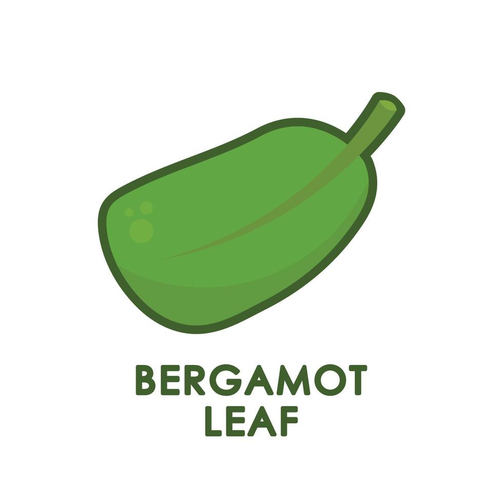 Bergamot leaf. Bergamot leaf logo design. symbol. sign. vector
