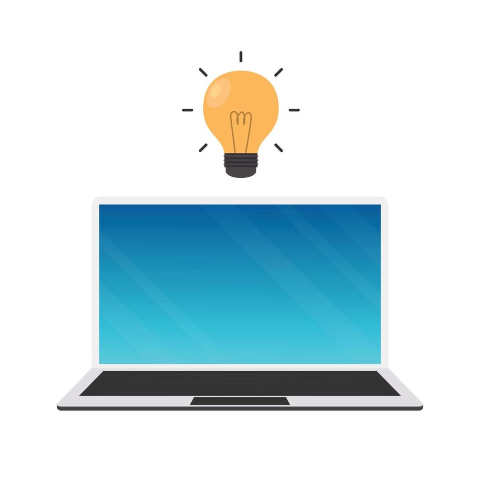 computer notebook vector. white background. wallpaper. free space for text. copy space. vector