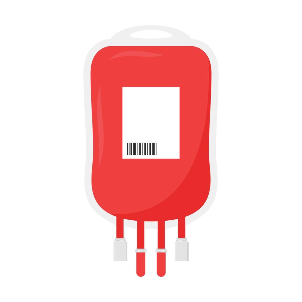 Blood bag vector. Blood bag on white background. symbol. 14275639