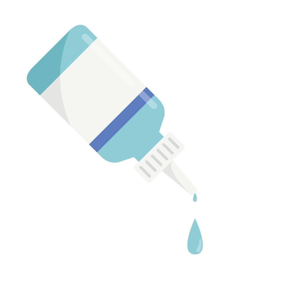 Eye drops vector. symbol. Eye drops on white background. vector