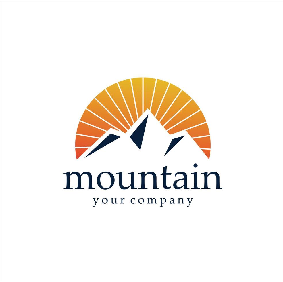 Mountain vector logo illustration. Multipurpose logo for your business.
