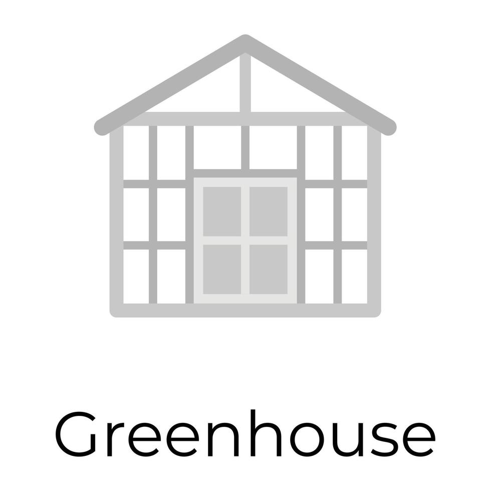 Trendy Greenhouse Concepts vector