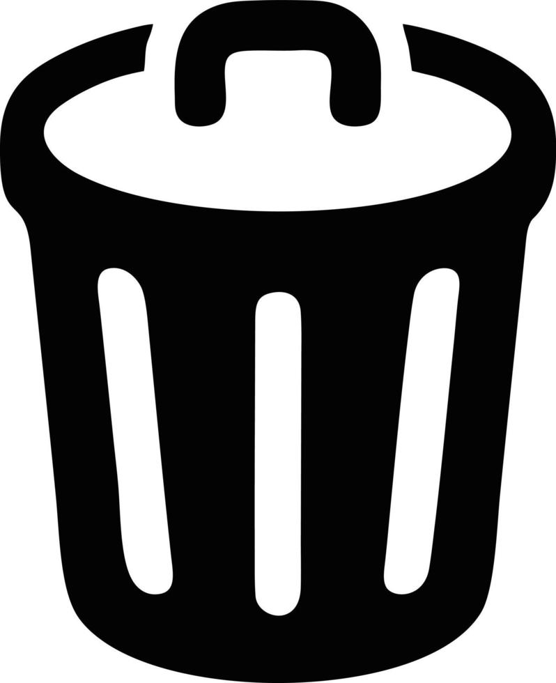 Trash icon. Recycle icon black silhouette. recycle symbol design on Vector illustration