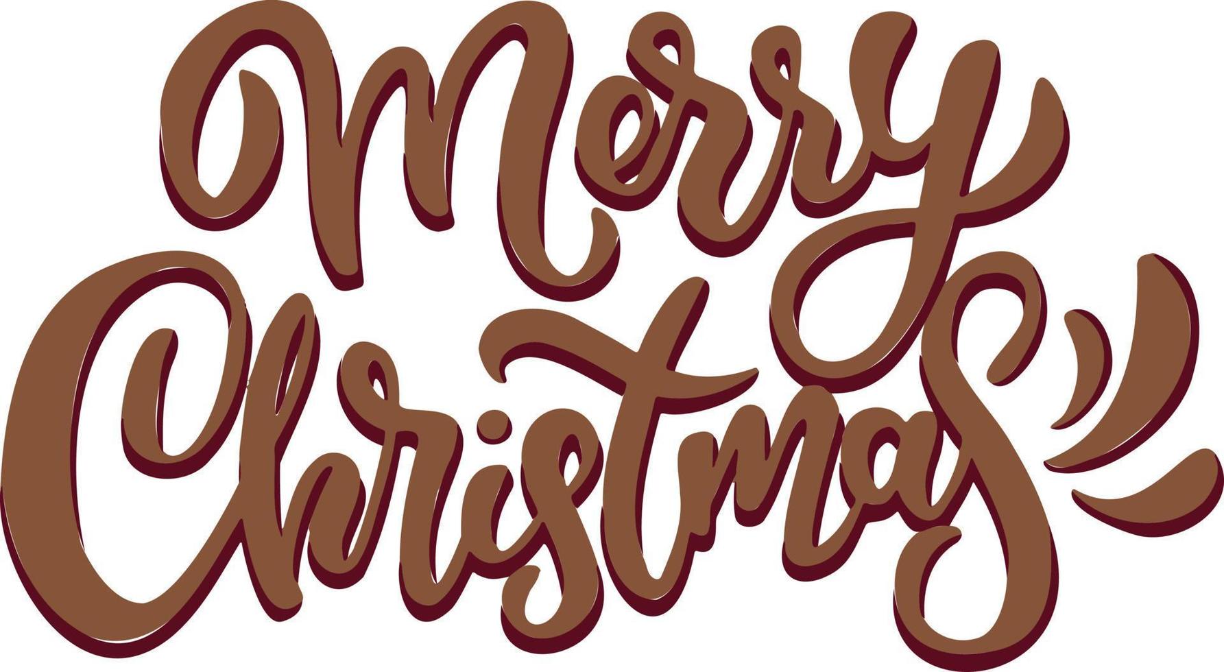 symbol new year christmas lettering merry christmas vector
