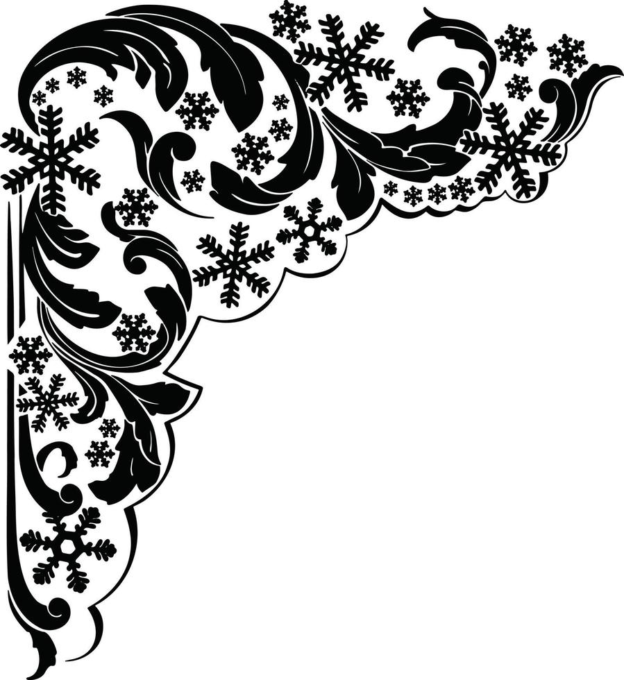 symbol new year christmas frost on the windows pattern vector