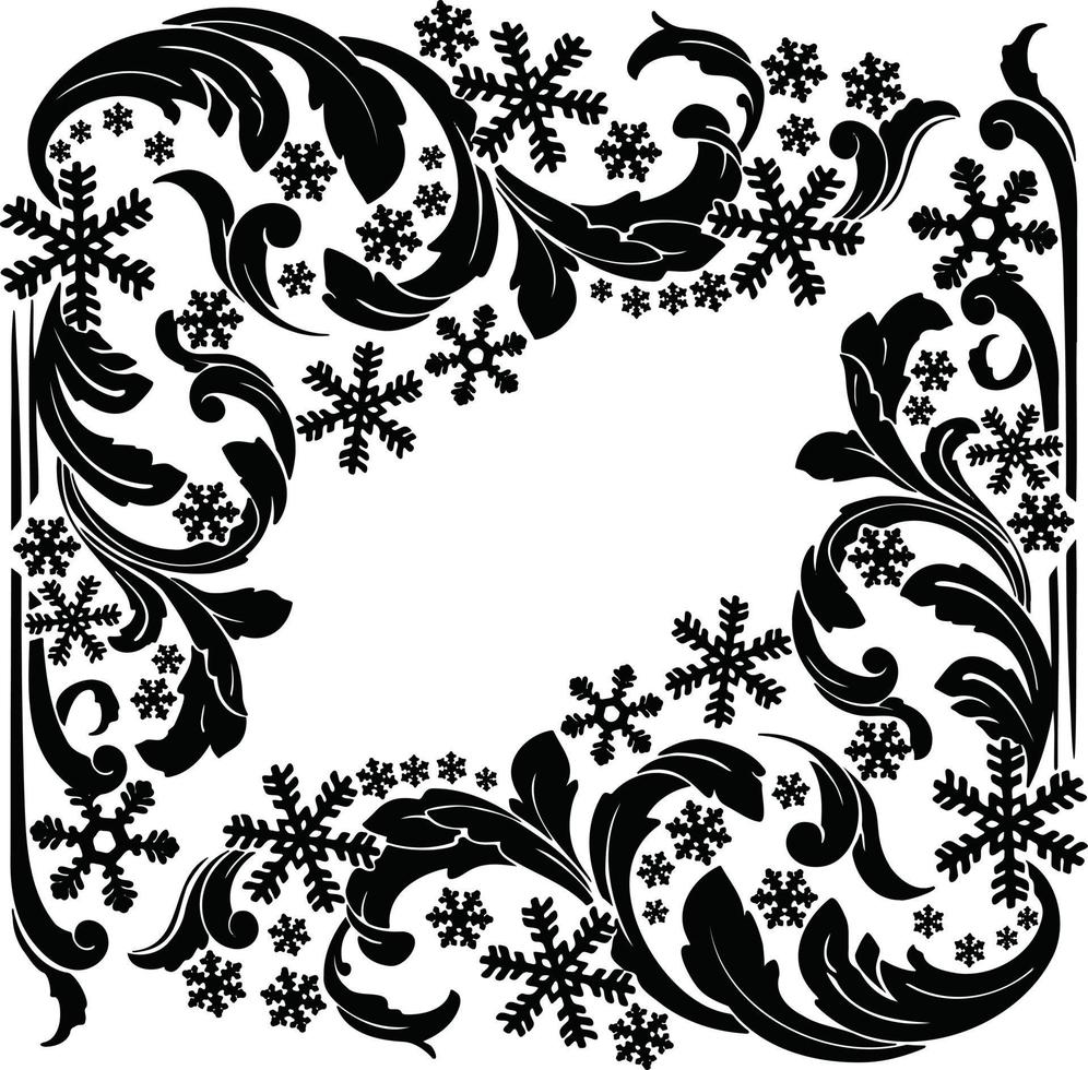 symbol new year christmas frost on the windows pattern vector