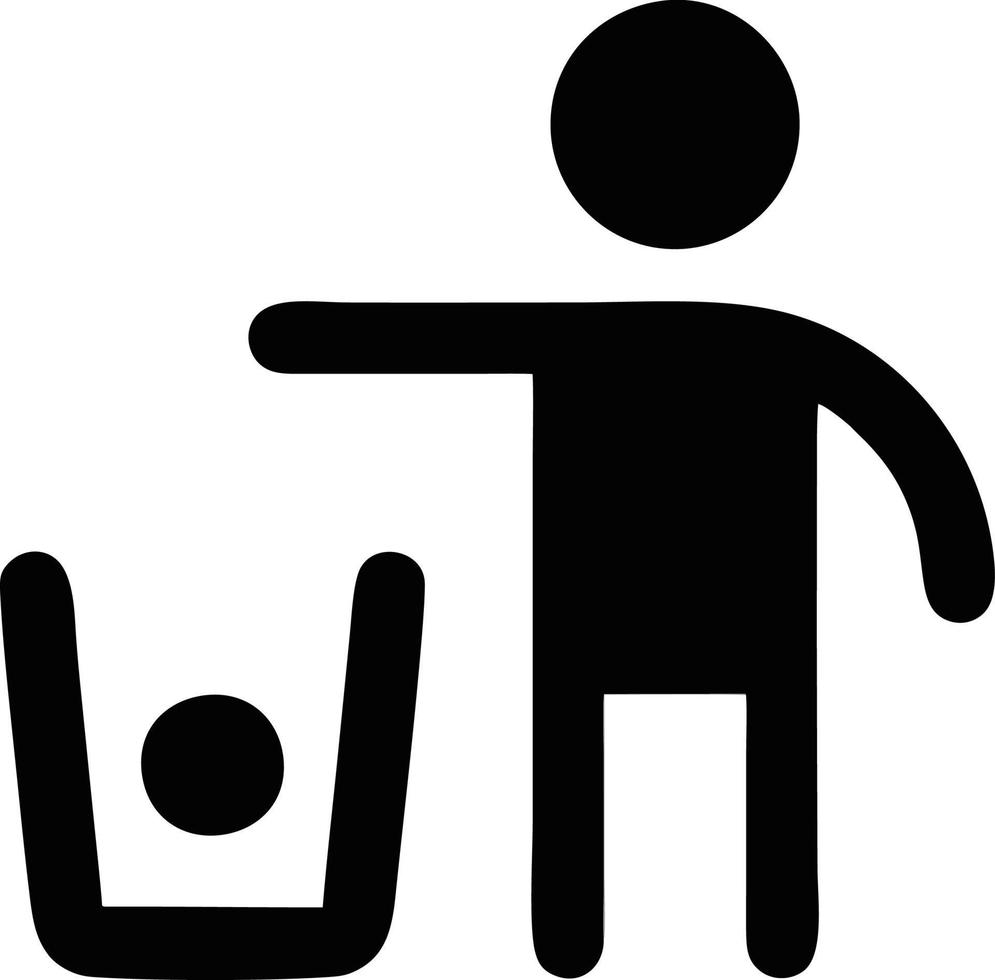 Trash icon. Recycle icon black silhouette. recycle symbol design on Vector illustration