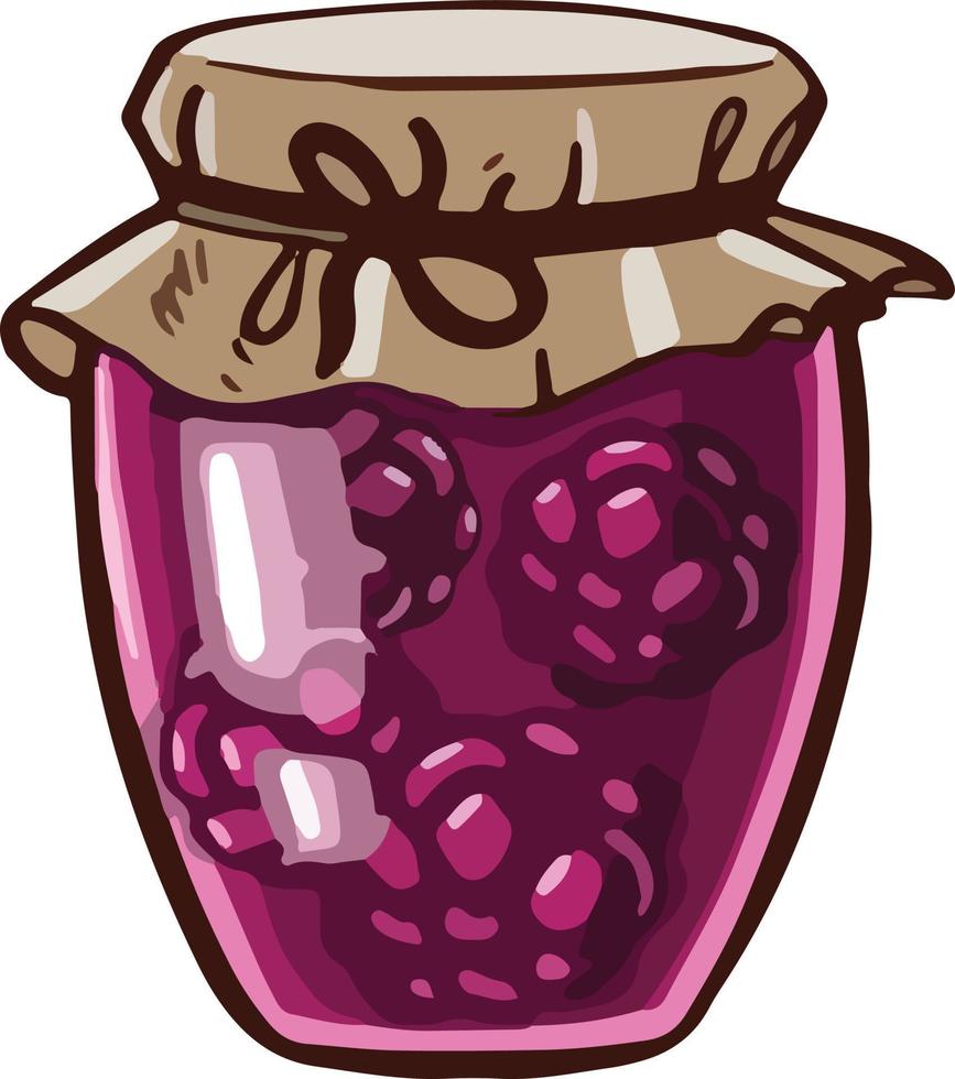 Raspberry cooking blanks. vector illustration Cartoon style.