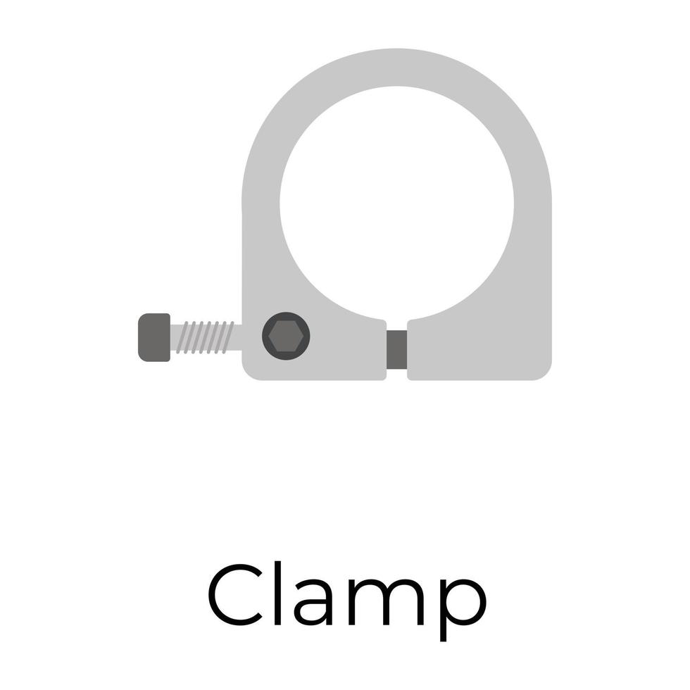 Trendy Clamp Concepts vector