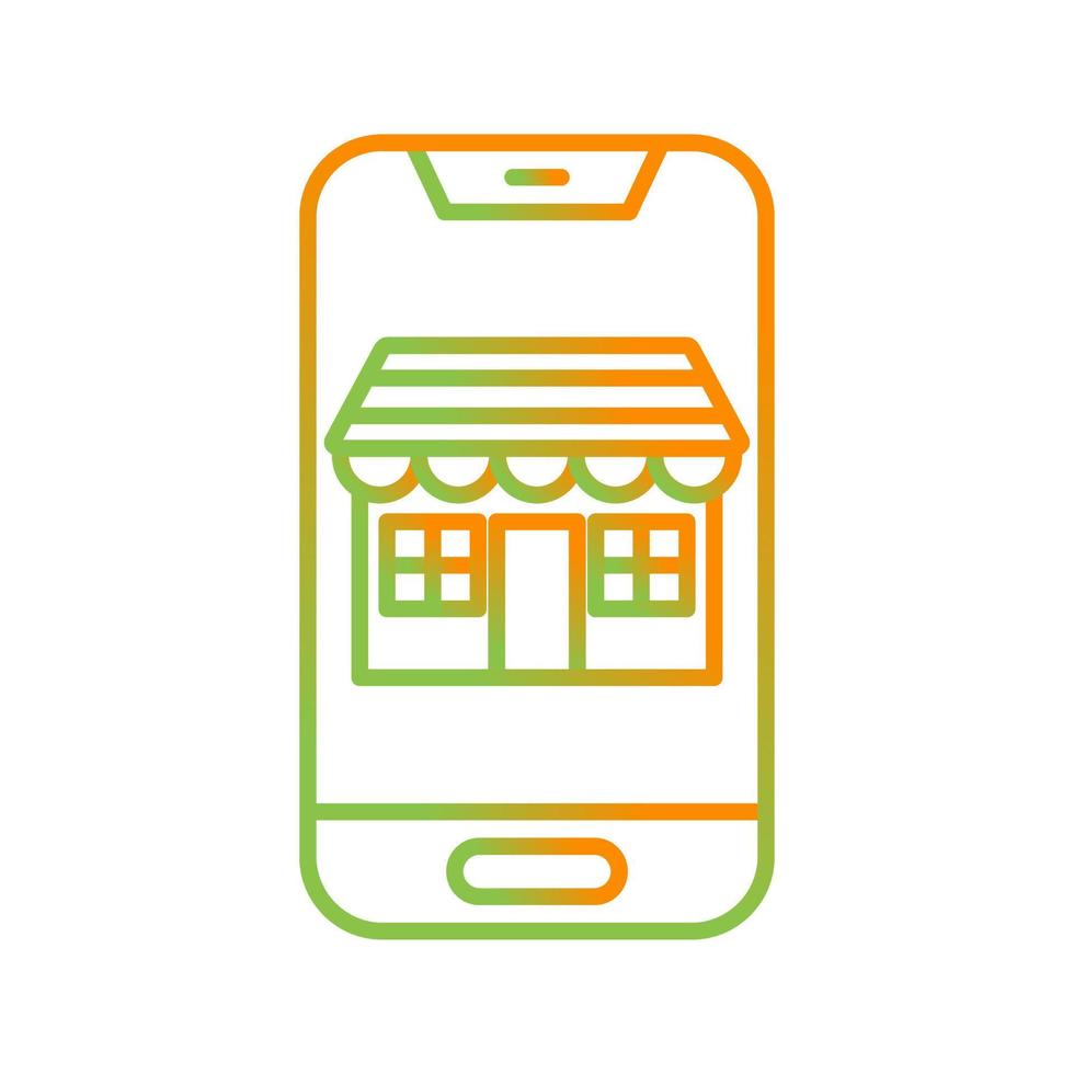 Mobile Store Vector Icon