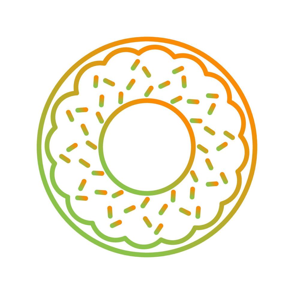 icono de vector de donut