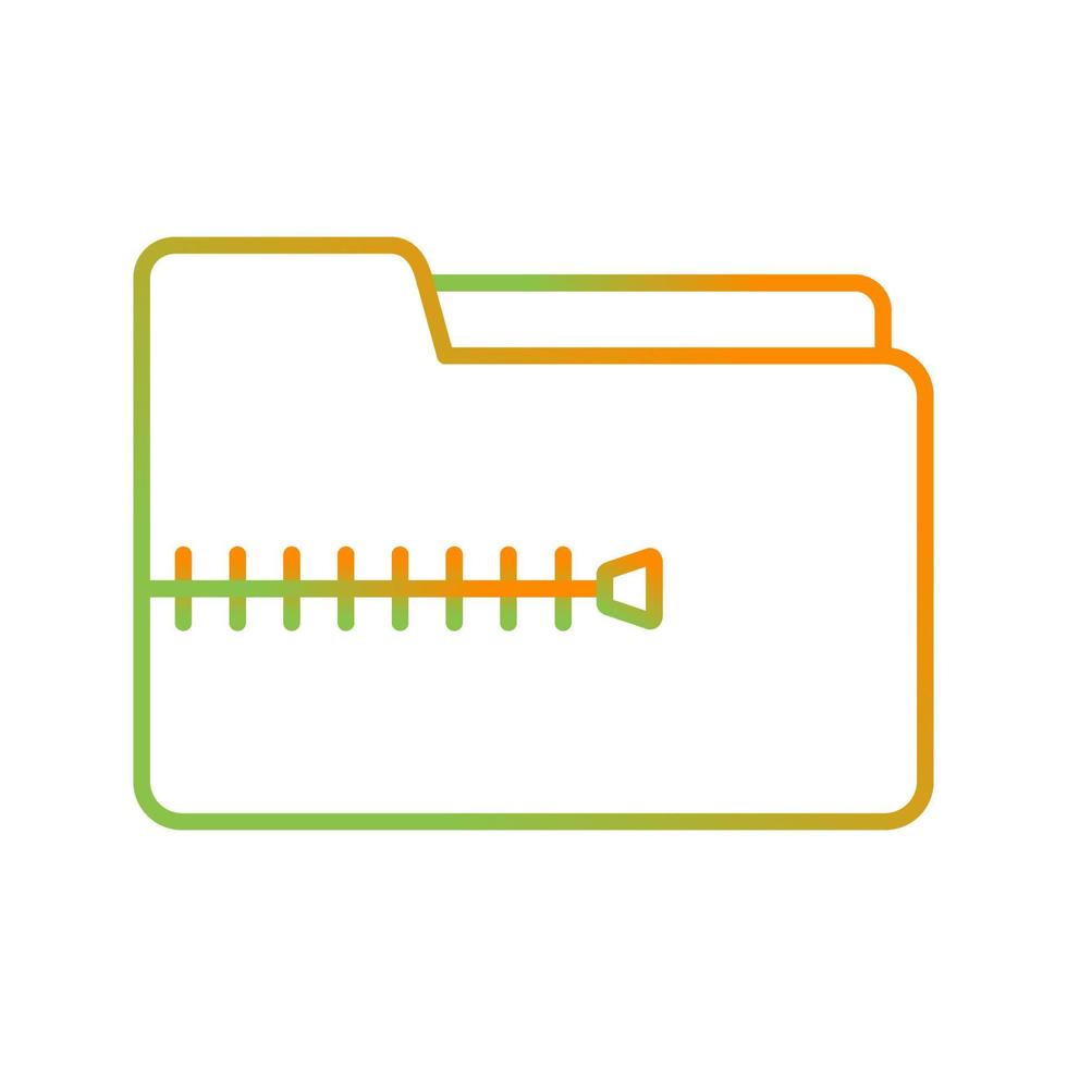 Zip File Vector Icon