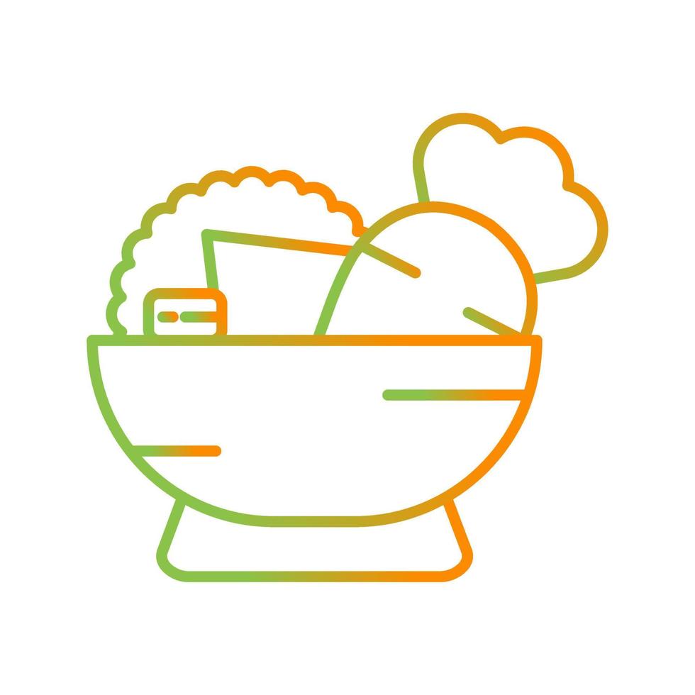 icono de vector de ensalada