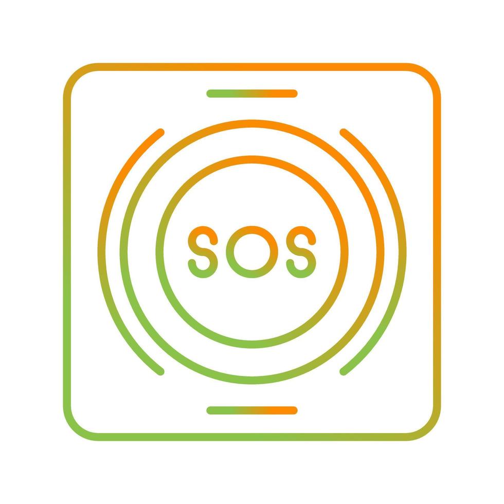 Emergency Button Vector Icon