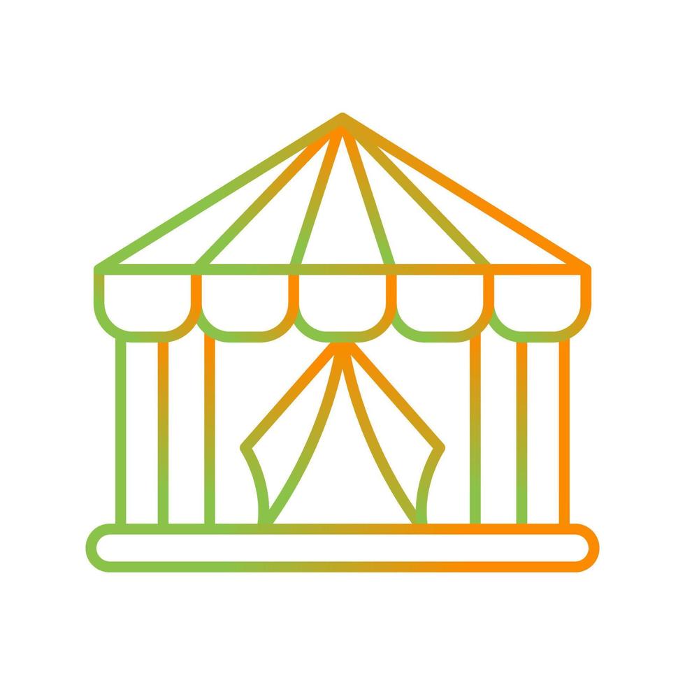 icono de vector de carpa de circo