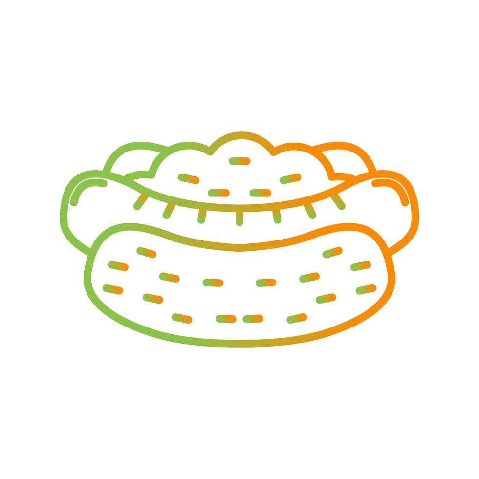 Hot Dog Vector Icon