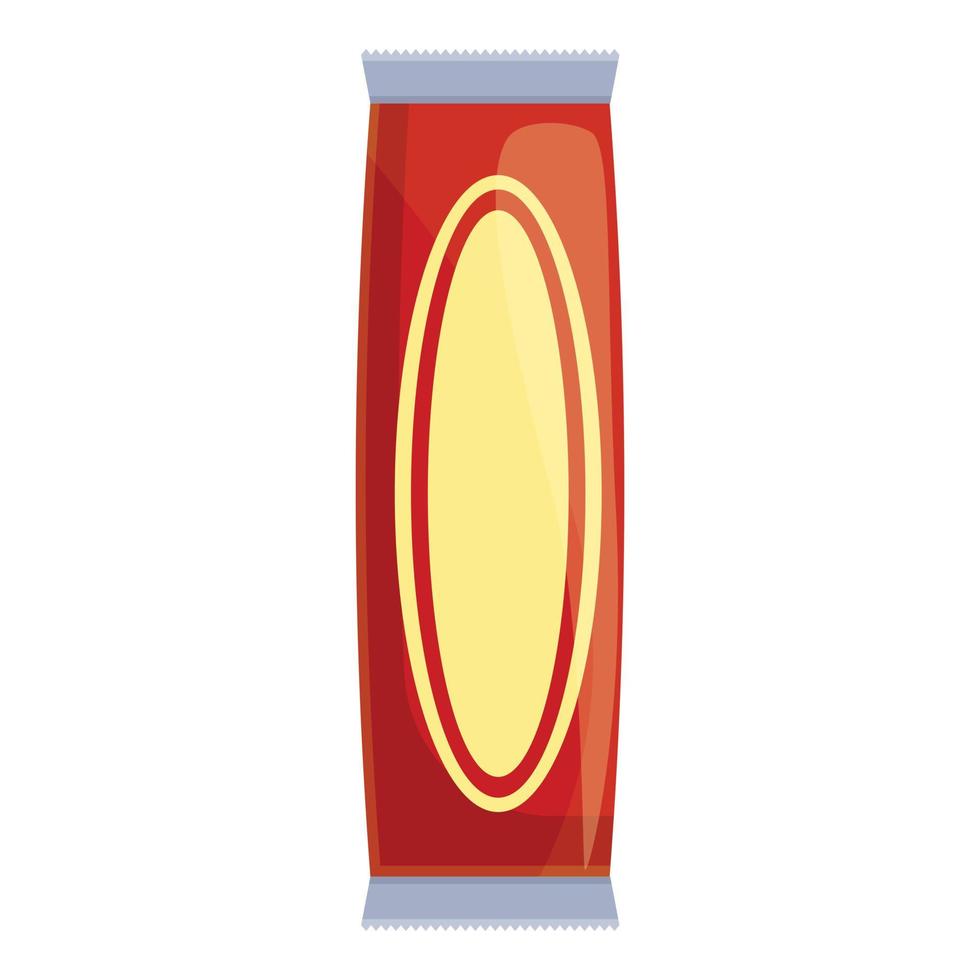 Oat meal bar icon, cartoon style vector