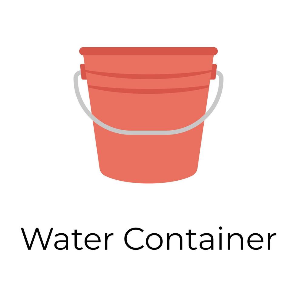 Trendy Water Container vector
