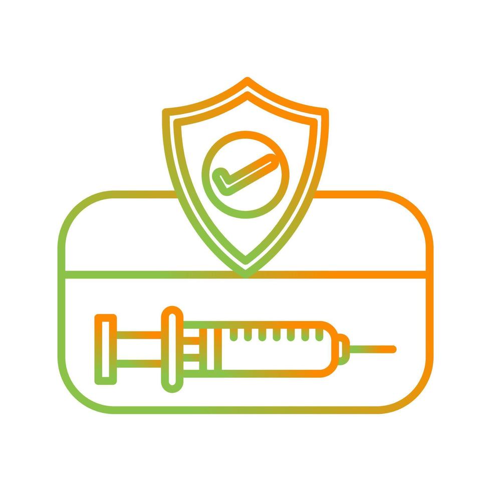 Vaccination Card Vector Icon