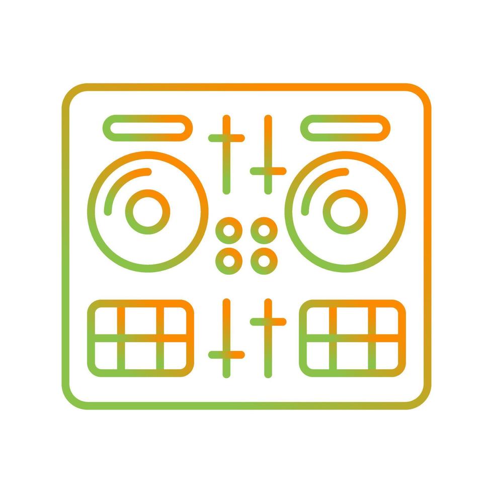 icono de vector de DJ