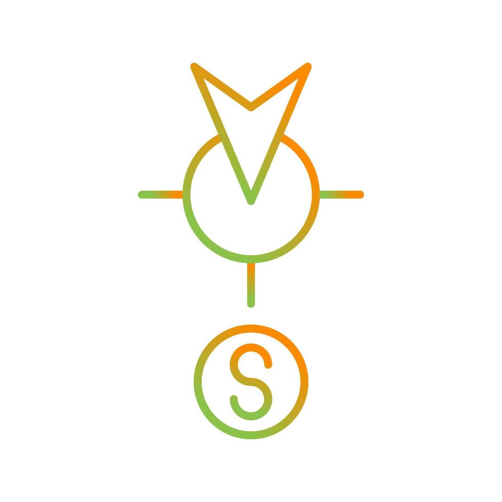 South Vector Icon