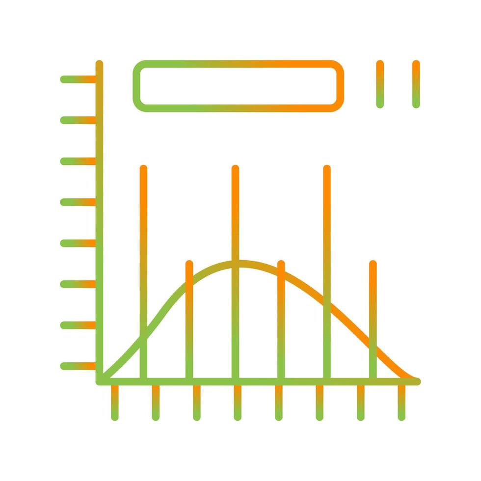 icono de vector de histograma