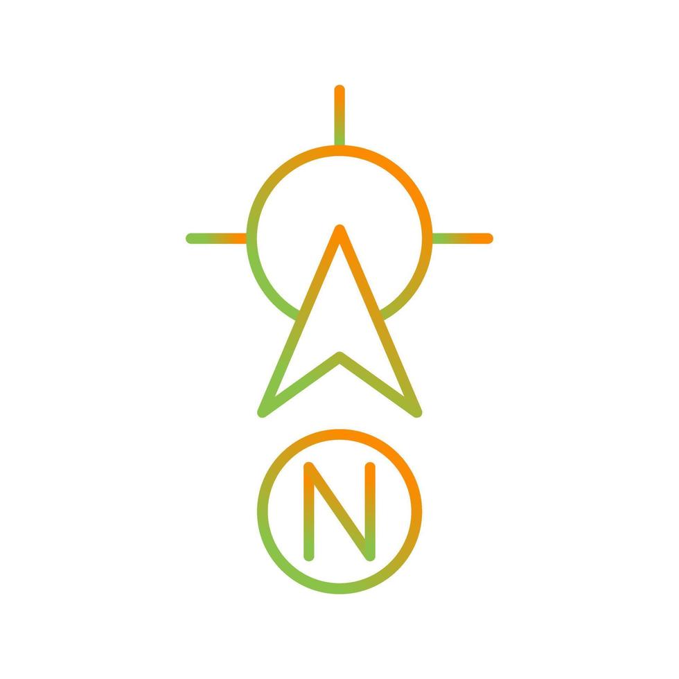 North Vector Icon