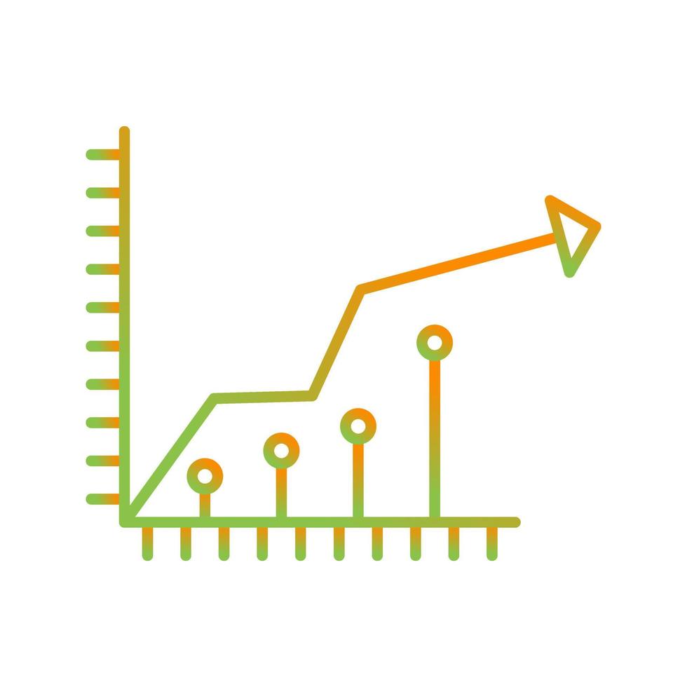 icono de vector de crecimiento de mercado