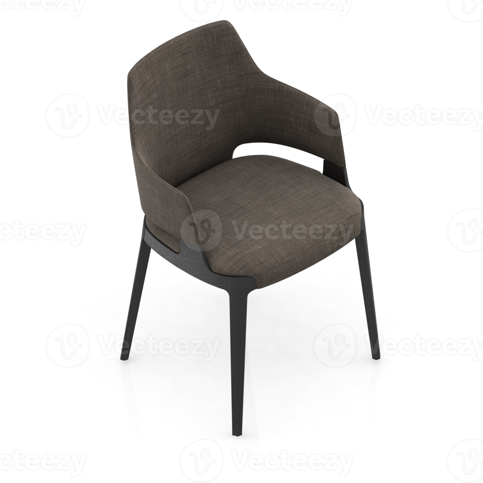 Isometric Chair 3D isolated rendering png