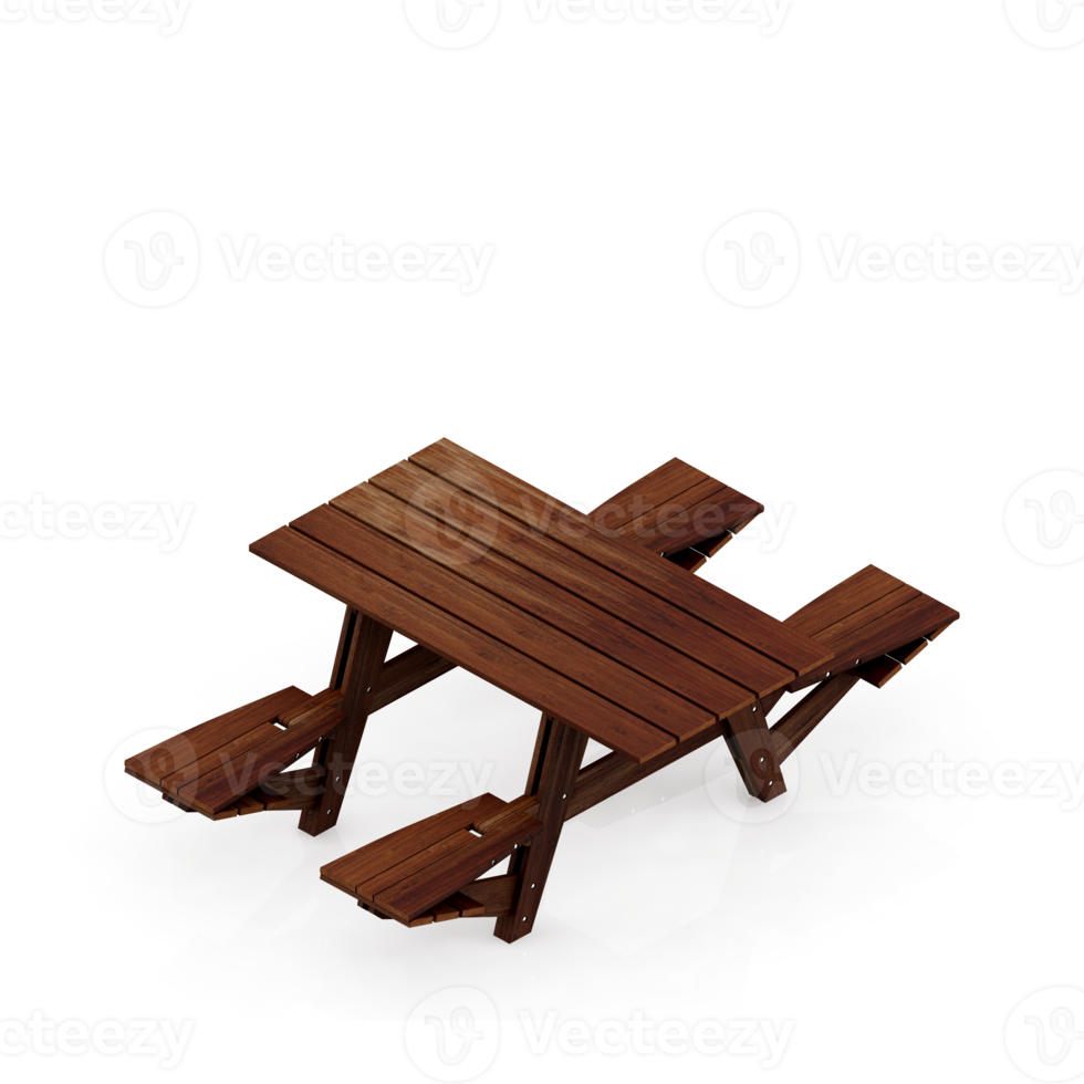 Isometric Table 3D render png