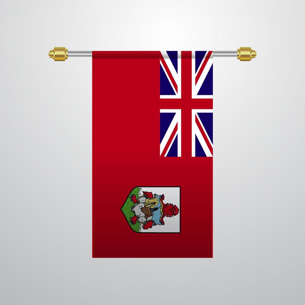 Bermudas colgando bandera vector